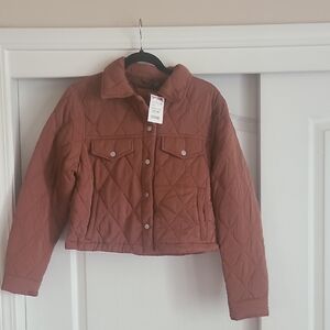 Blank NYC Quilted Brown Jacket